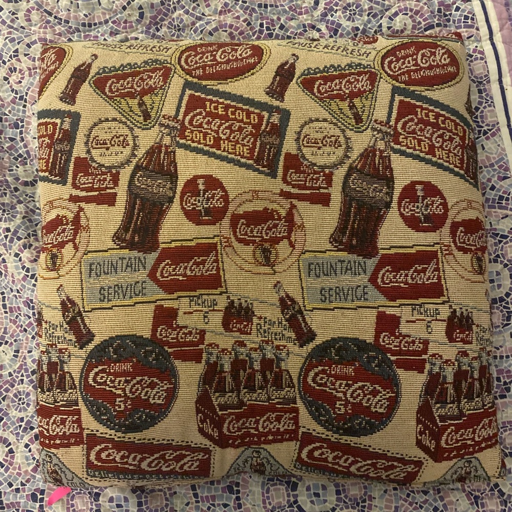 Coca Cola Throw Pillow Set